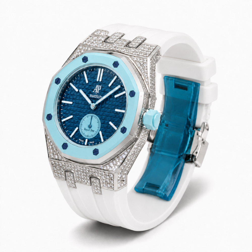 Premium Diamond Look Watch Conversion Kit for Swatch Royal Pop